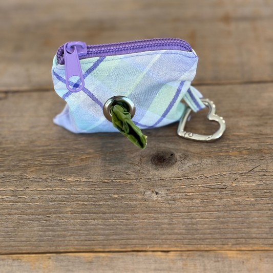 Poop Bag Dispenser - Lavender Haze Plaid