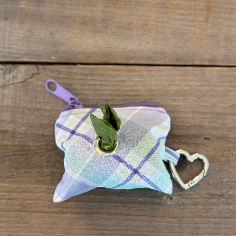 Poop Bag Dispenser - Lavender Haze Plaid