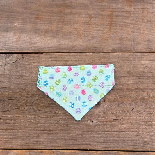 Double-Sided Cat Bandanna - Eggstravagant & Island Lagoon