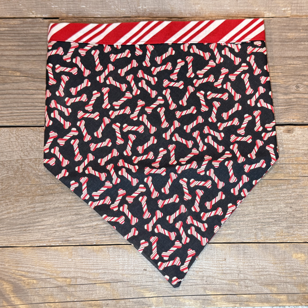 Dog Bandanna - Barky Cane and Candy Cane Delights