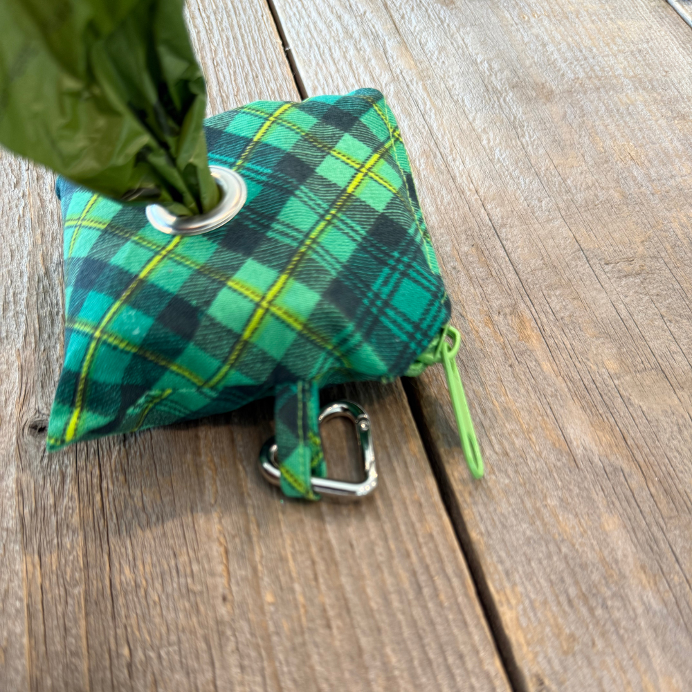 Poop Bag Dispenser - Emerald Isle Plaid