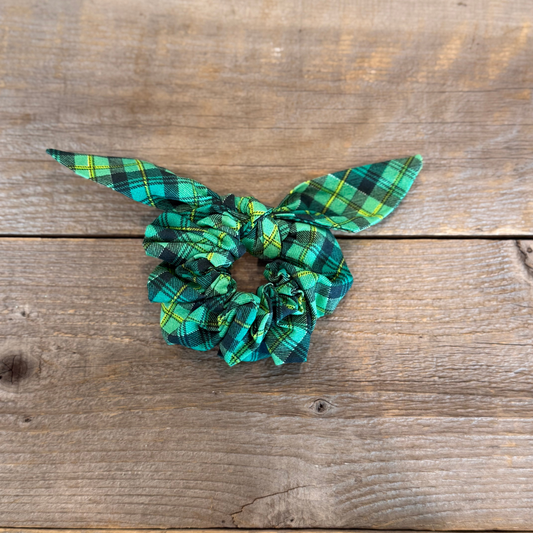Emerald Isle Plaid Hair Tie/Scrunchie