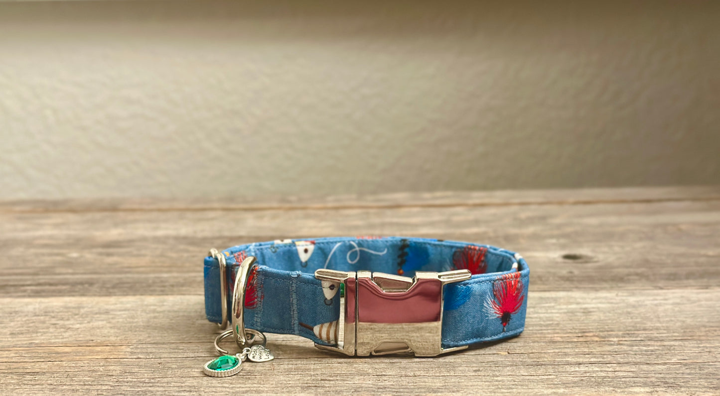 Fishin' Frenzy -Dog Collar