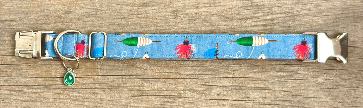 Fishin' Frenzy -Dog Collar