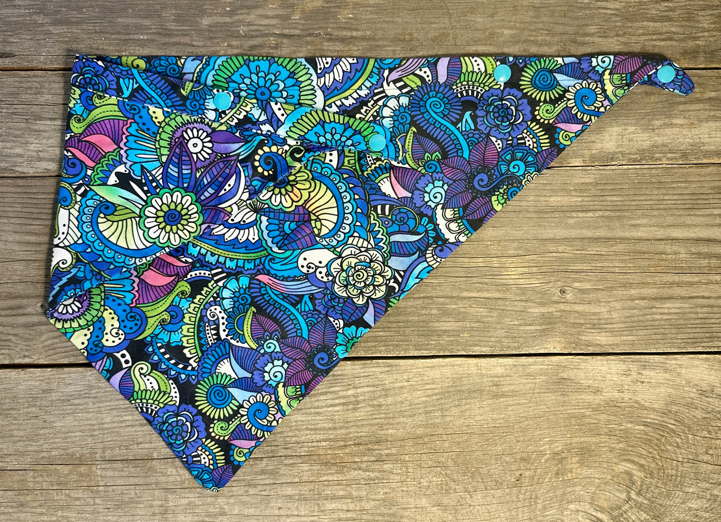 Double-Sided Dog Bandanna - (Zen)tangled in Color