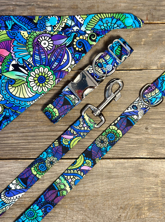 Double-Sided Dog Bandanna - (Zen)tangled in Color
