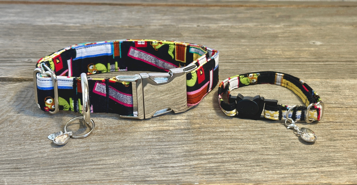 Bookworm -Dog Collar