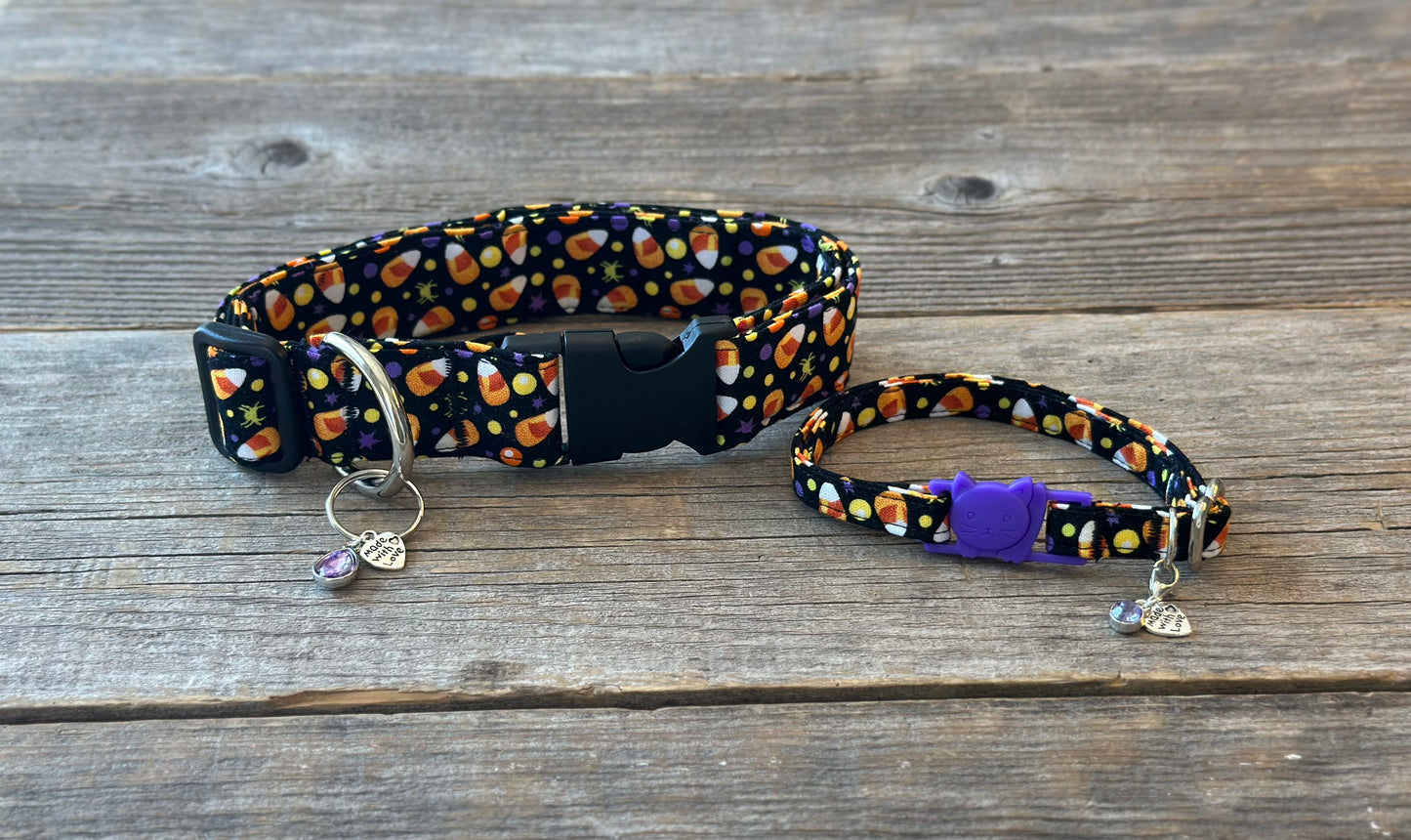 Spider Bites and Candy Delights - Cat Collar