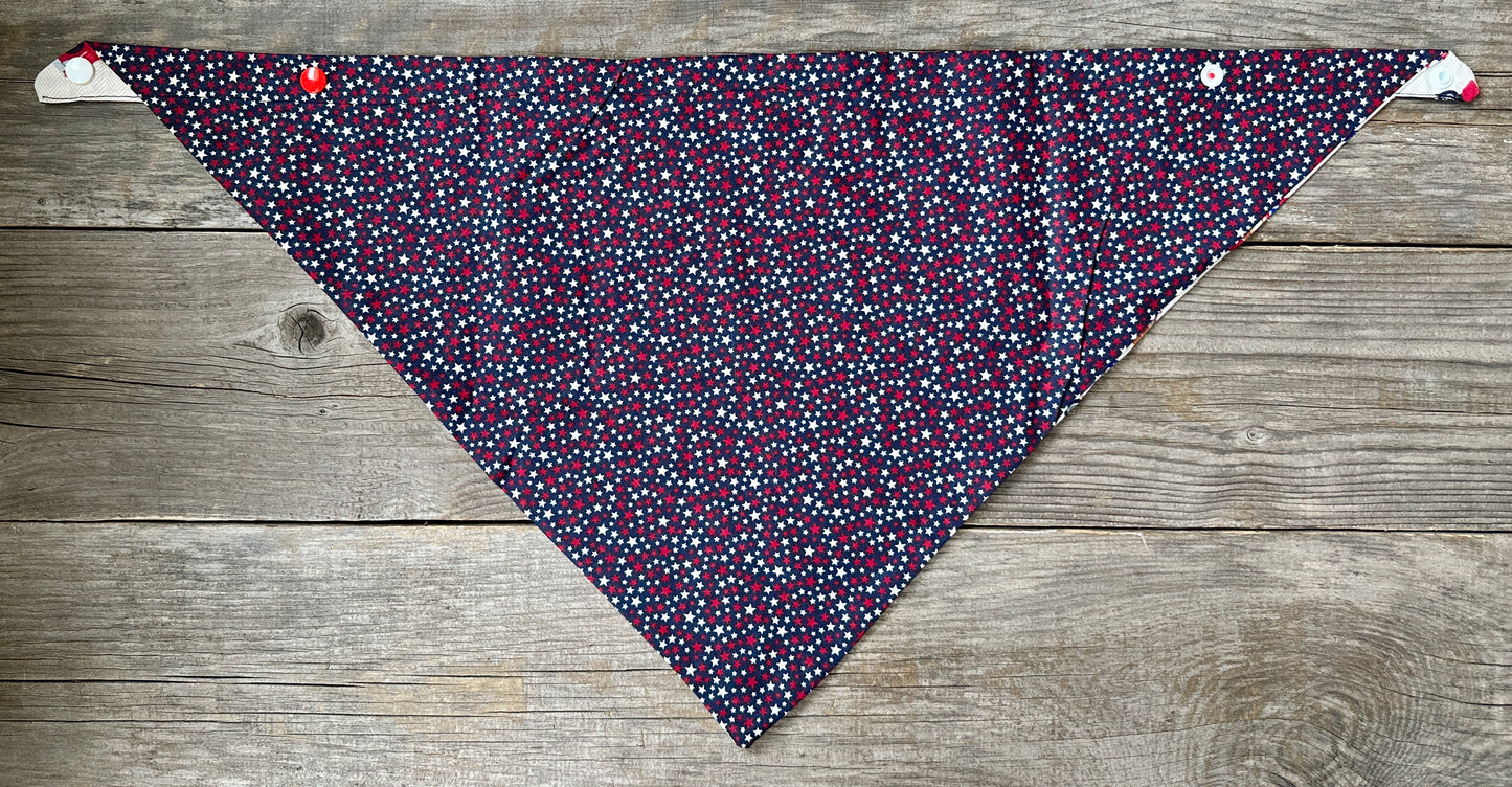 Double-Sided Dog Bandanna - Yankee Doodle