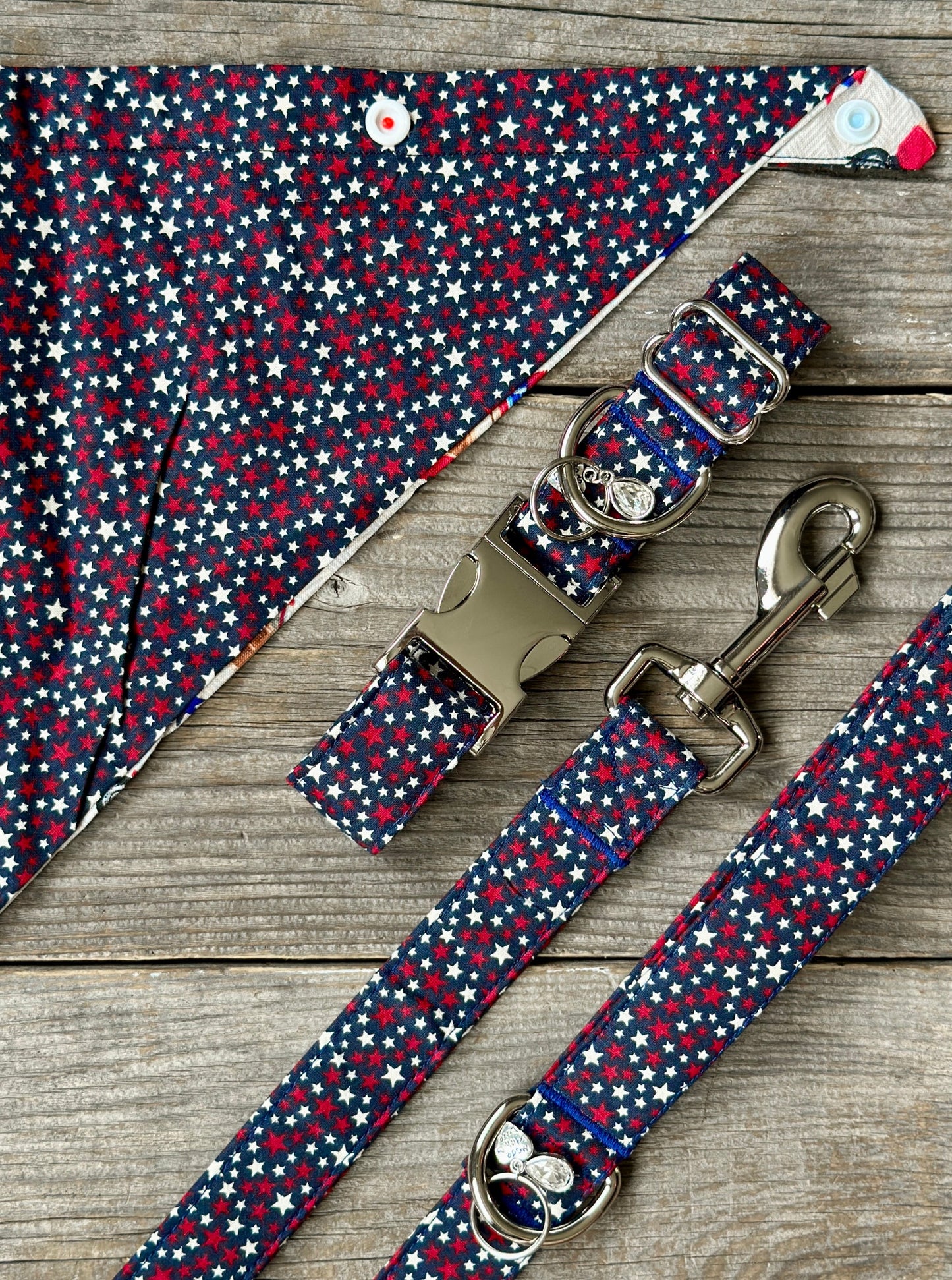Double-Sided Dog Bandanna - Yankee Doodle