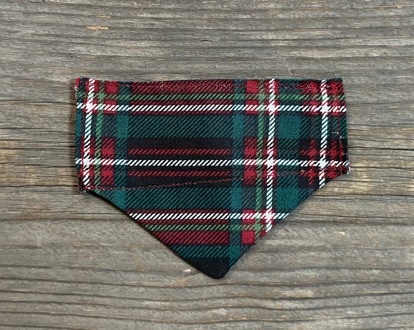 Double-Sided Cat Bandanna - Christmas at the Cabin & Peppermint Twist