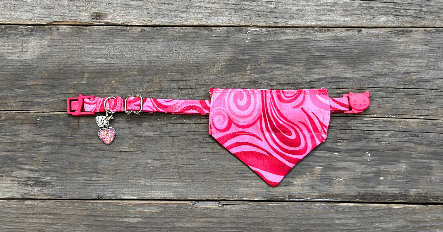 Double-Sided Cat Bandanna - Whirlwind Romance & Bella