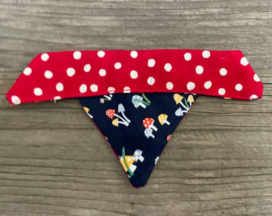 Double-Sided Cat Bandanna -Into the Rabbit Hole & Minnie Polka