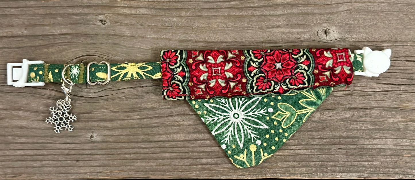 Double-Sided Cat Bandanna -Winter Sweater & 'Tis the Season