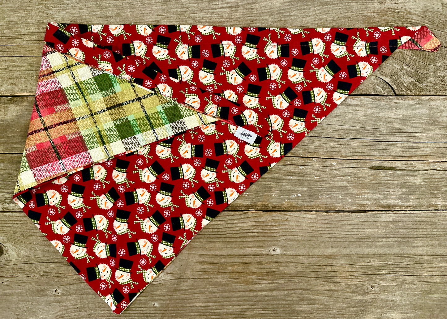 Double-Sided Dog Bandanna - I'm Melting & Matching Jammies