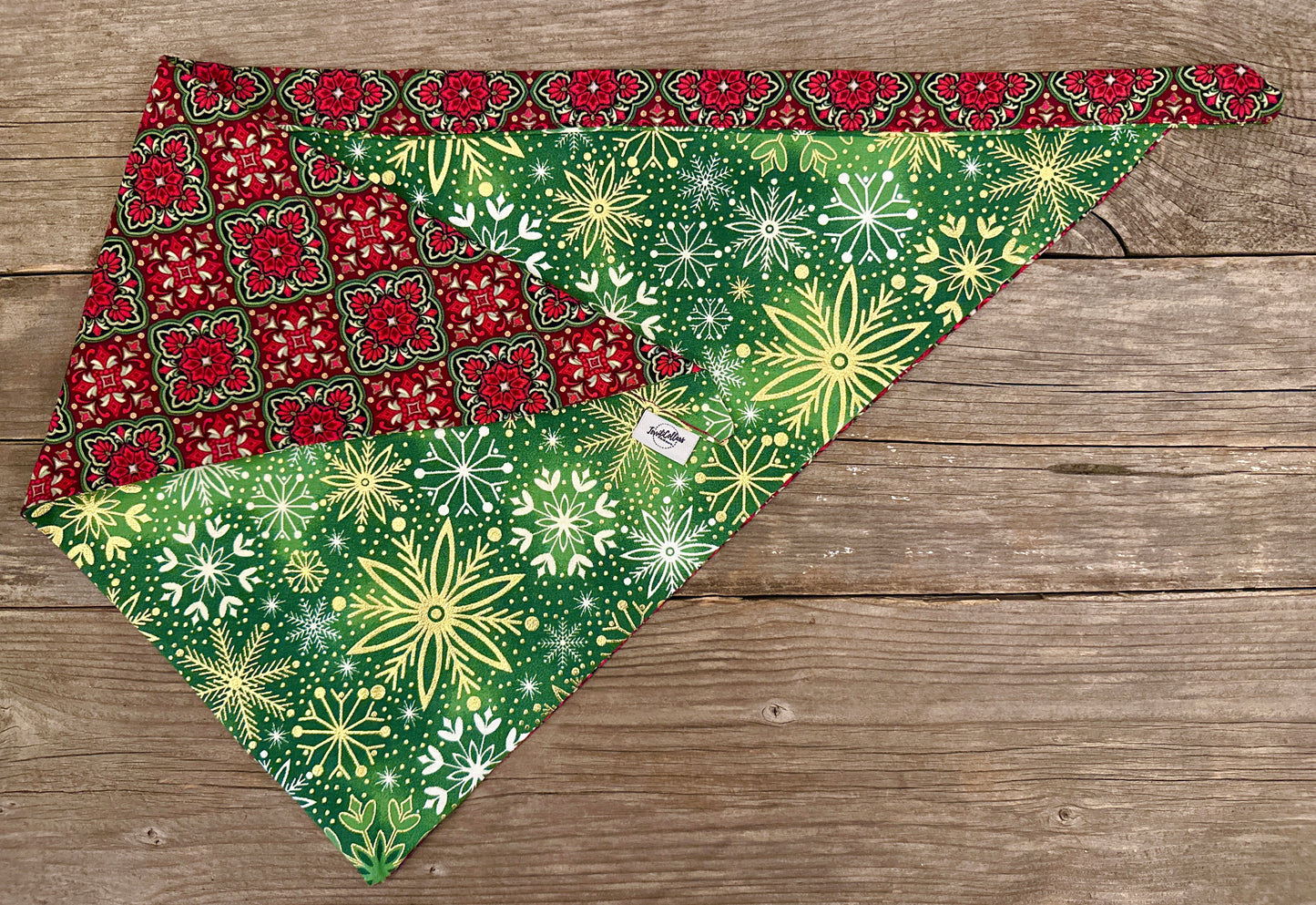 Double-Sided Dog Bandanna - Winter Sweater & 'Tis the Season