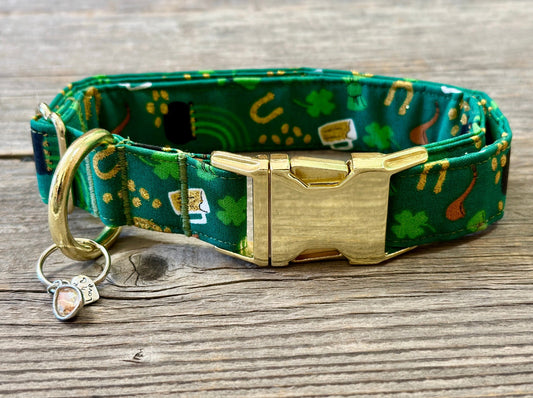 Just a Wee Bit O’ Luck -Dog Collar