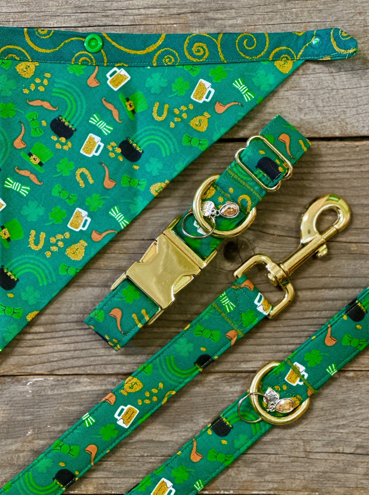 Just a Wee Bit O’ Luck -Dog Collar