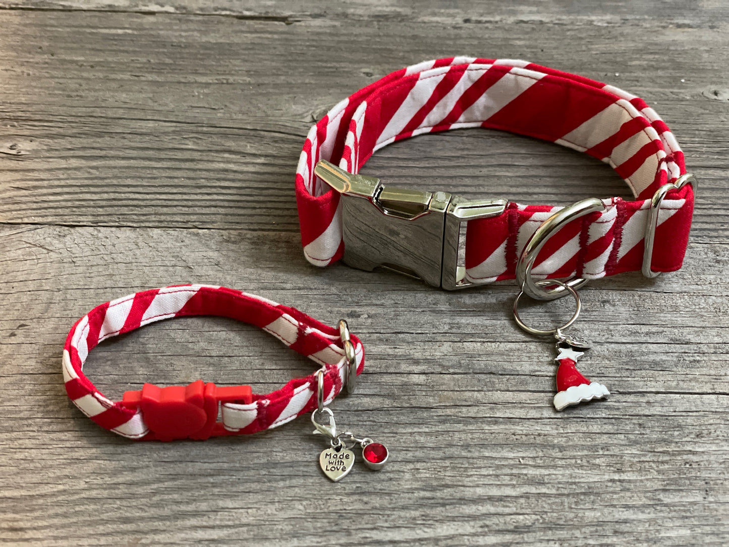 Candy Cane -Dog Collar