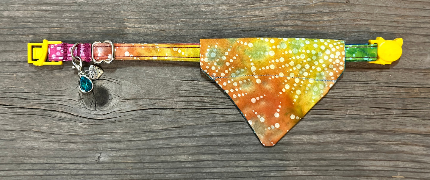Double-Sided Cat Bandanna - Kaleidoscopic