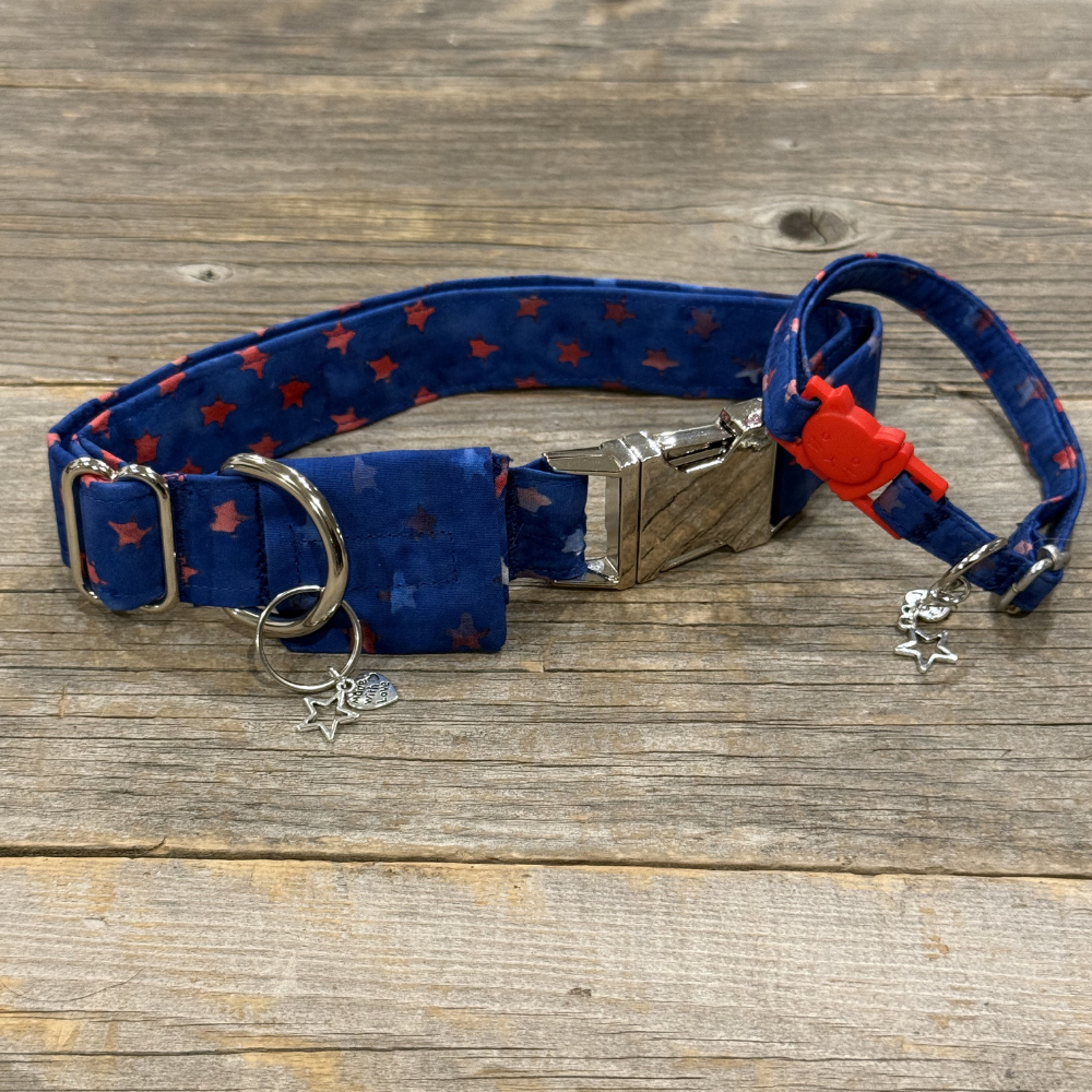 Star Spangled Kitty - Cat Collar