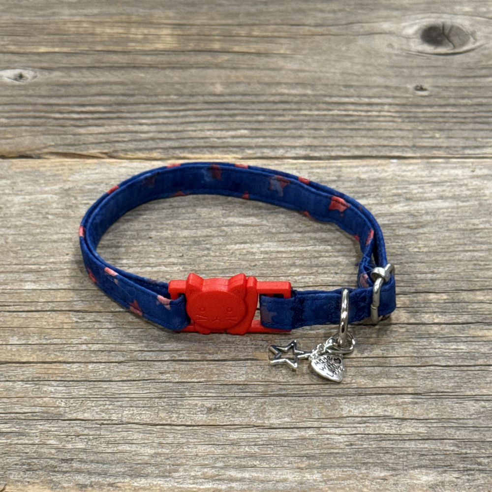 Star Spangled Kitty - Cat Collar