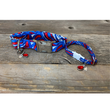 Load image into Gallery viewer, Red, White, and Wave.-Dog Collar
