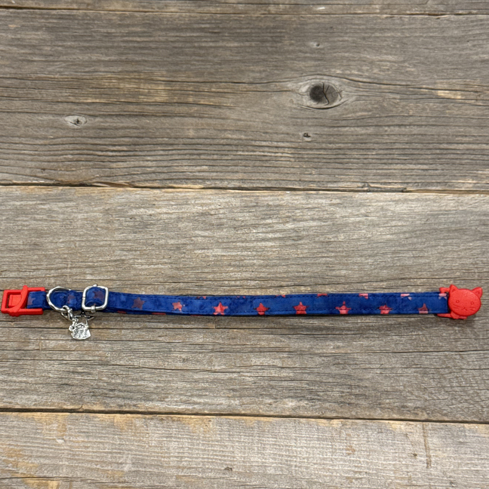 Star Spangled Kitty - Cat Collar