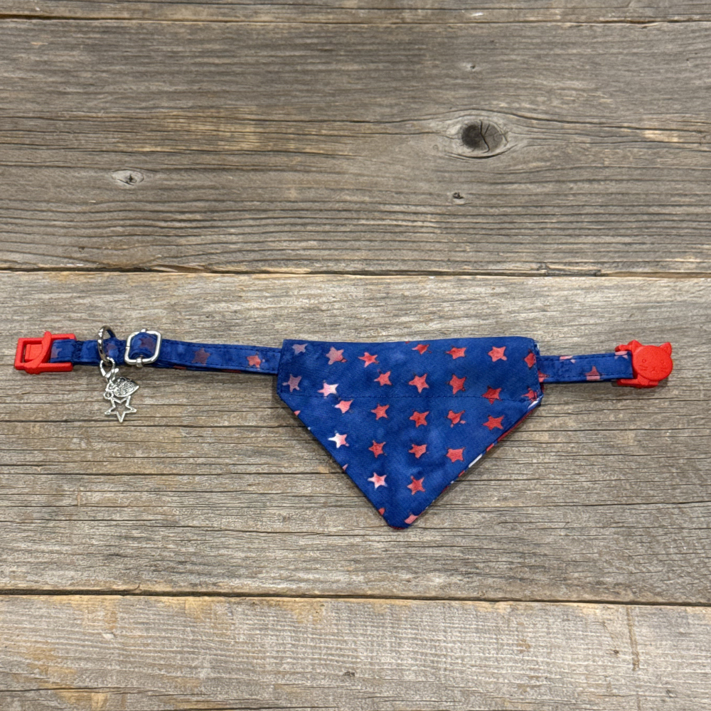 Star Spangled Kitty - Cat Collar