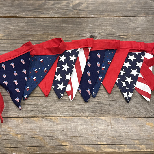 Stars, Stripes & String Lights - Bunting