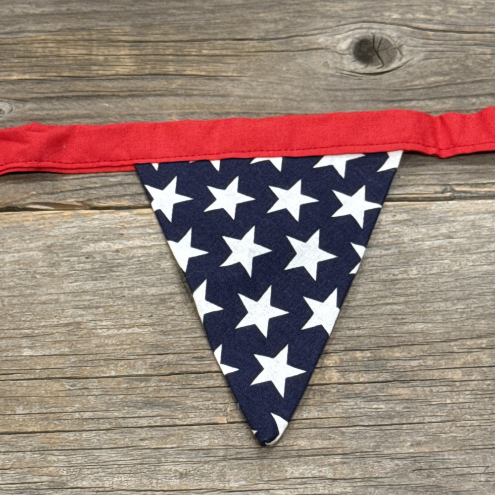 Stars, Stripes & String Lights - Bunting