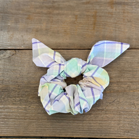 Lavender Haze Plaid Hair Tie/Scrunchie