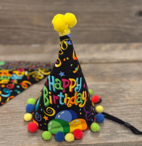 Birthday party set! Banner, Bandanna and Hat - Bunting