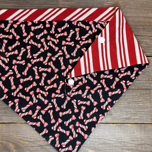 Dog Bandanna - Barky Cane and Candy Cane Delights