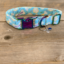 Load image into Gallery viewer, Blue Birthday Celebration Set - Collar, Leash, Bandanna, Hat, Decorative Pennant Banner
