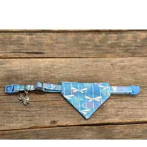 Double-Sided Cat Bandanna -  Dragonfly Dreams & Splash Down