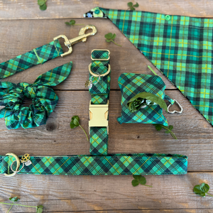 Emerald Isle Plaid-Dog Collar