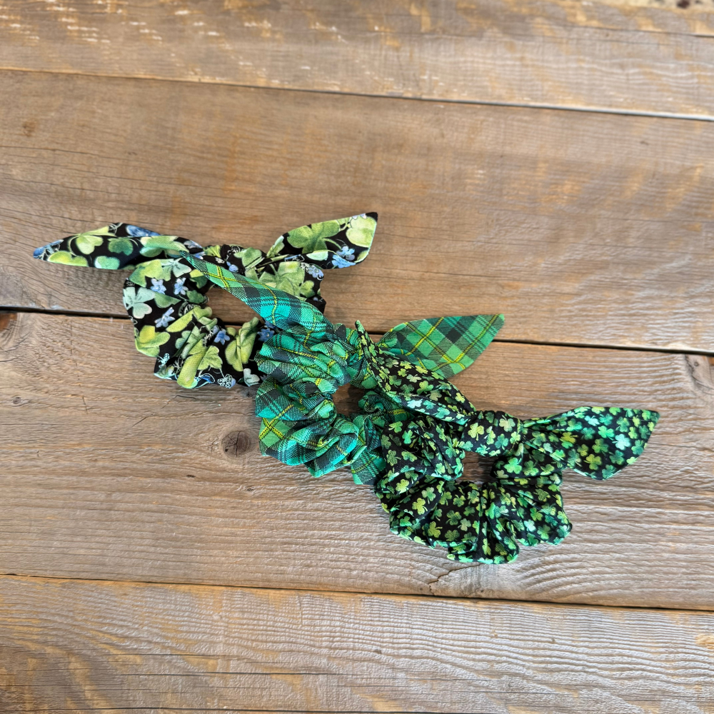 St. Patrick's Day Hair Tie/Scrunchie Set of 3