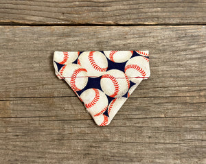 Double-Sided Cat Bandanna - Hey, Batter Batter!