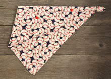 Load image into Gallery viewer, Double-Sided Dog Bandanna - Hey, Batter Batter!
