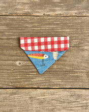 Load image into Gallery viewer, Double-Sided Cat Bandanna - Fishin&#39; Frenzy &amp; Picnic For Two
