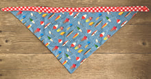 Load image into Gallery viewer, Double-Sided Dog Bandanna - Fishin&#39; Frenzy &amp; Picnic For Two
