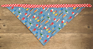 Double-Sided Dog Bandanna - Fishin' Frenzy & Picnic For Two