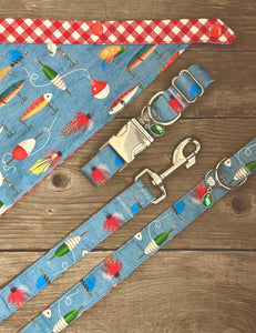 Fishin' Frenzy -Dog Collar