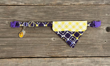 Load image into Gallery viewer, Double-Sided Cat Bandanna - Lemon Drop &amp; Arabian Nights
