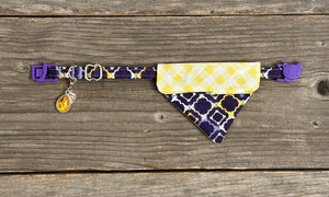 Double-Sided Cat Bandanna - Lemon Drop & Arabian Nights