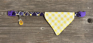 Double-Sided Cat Bandanna - Lemon Drop & Arabian Nights