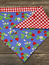 Load image into Gallery viewer, Dog Bandanna - Strawberry Daiquiri &amp; Picnic for Two
