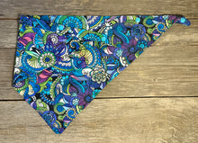 Load image into Gallery viewer, Double-Sided Dog Bandanna - (Zen)tangled in Color
