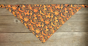 Double-Sided Dog Bandanna - Butterfly Grove